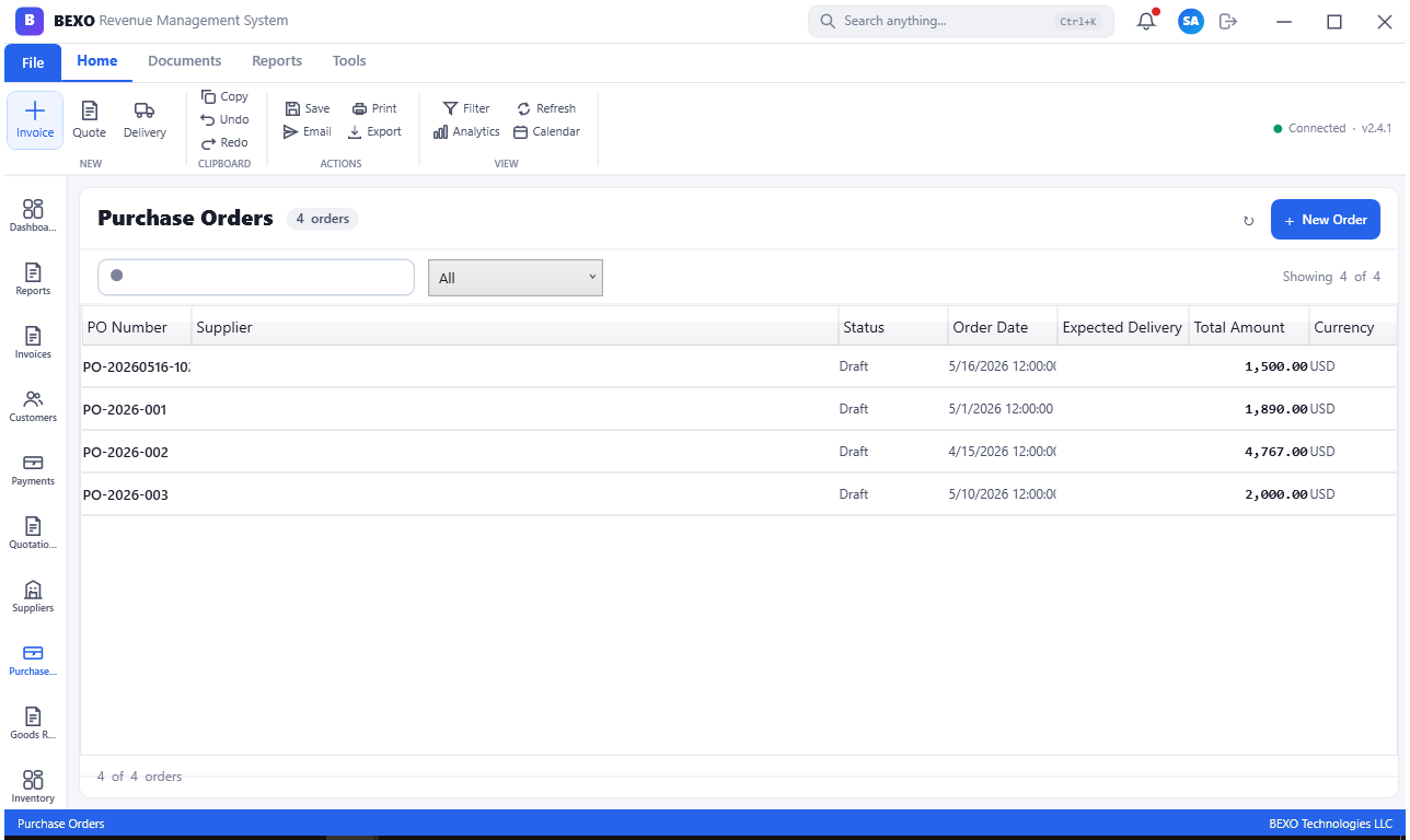 Purchase Orders
