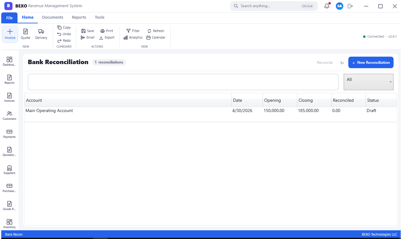 Bank Reconciliation