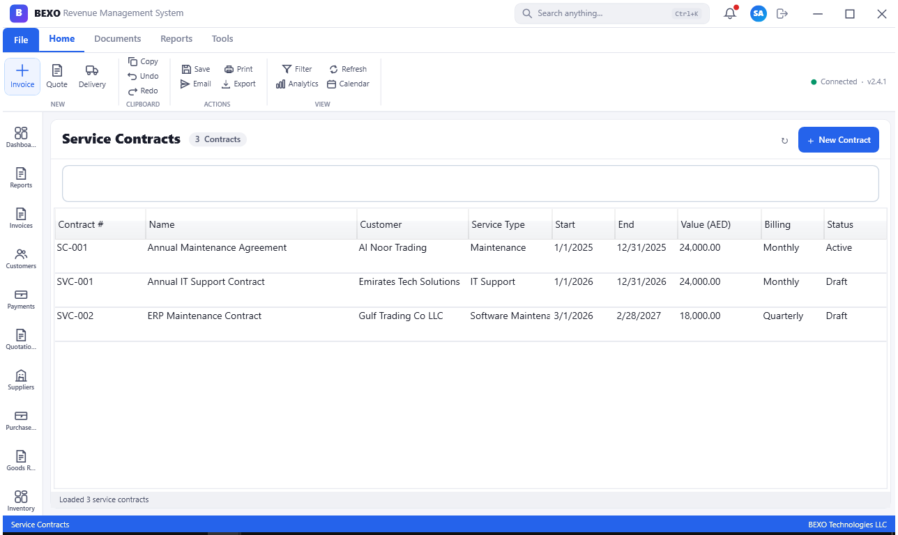Service Contracts