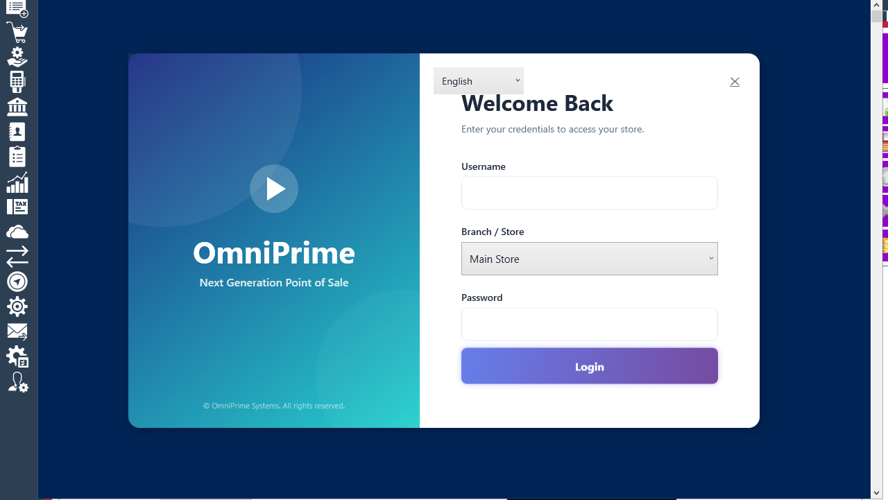 Step 2 — login screen